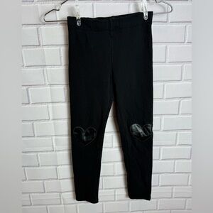 H&M Black Leggings Stretchy Performance Fabric/size 8